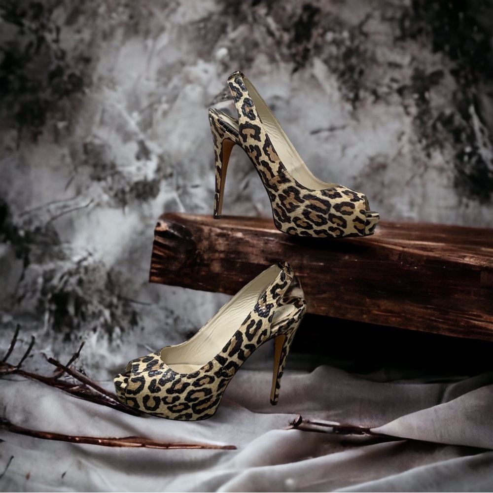 Brian Atwood Python Platform Heels Size 38 - image 4